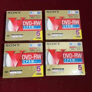 3棚014 【未開封】SONY 録画用DVD-RW［5 pack］　4セット