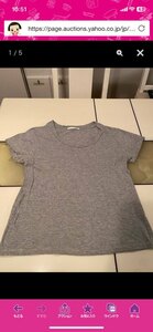 RETRO GIRL☆グレーTシャツ　Mサイズ