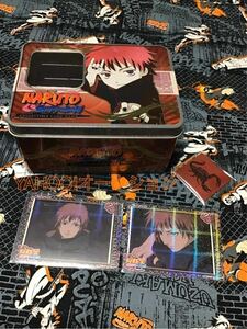 【入手困難】NARUTO-ナルト-★暁 サソリ セット★北米版カード缶ケース&煌トレーディングカード2種★赤砂のサソリ 芸術コンビ デイダラ