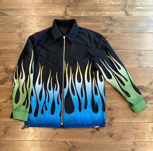 22SS 完売品 新品 KENZO ケンゾー reversible flame-print jacket リバーシブル 炎 コーチ ジャケット コート メンズ S NIGO デザイン