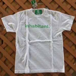 INHABITANT インハビタント 【LOGO TEE】 WHITE Lsize 正規品 Tシャツ お揃い 親子 ペア リンクコーデ