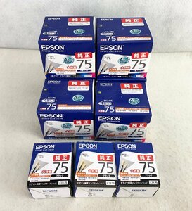 ☆未使用品☆【未開封】インクカートリッジ IC4CL75 4色パック×6個/ICBK75×3個 EPSON