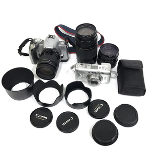 1円 Canon EOS Kiss 5 Autoboy N150 含む フィルムカメラ レンズ まとめセット 通電確認済み A11640