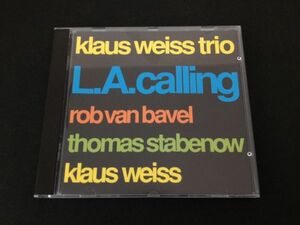レア廃盤　オリジナル盤　クラウス・ヴァイス　KLAUS WEISS TRIO　L.A.CALLING　CDLR 45033　WEST GERMANY　レア本掲載