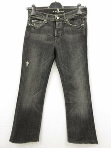 【セブンフォーオールマンカインド 7 For All Mankind】 ダメージ加工デニム セミフレア 470009 (メンズ) size30 グレー系■5MPA0220