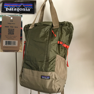 【新品】2016デッドストック patagonia ライトウェイト・トラベル・トート・パック 22L (FTGN ファティーグ グリーン) MARS カーキ 米軍