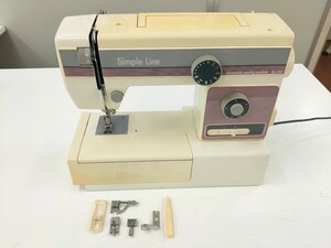 ★西日本ミシン販売(株) Simple Line 【MODEL SL-21E】☆通電確認済み☆ジャンク品☆1円スタート