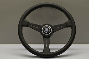 NARDI ステアリング クラシック 黒レザー/黒スポーク 39Φ 6061-39-2001