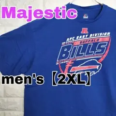 B769【Majestic】半袖Tシャツ バファロー ビルズ 【メンズ2XL】