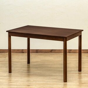 ダイニングテーブル 110x70cm テーブル 木製 4人用 食卓テーブル 木目 長方形 作業台 北欧 四人用 シンプル ダークブラウン色
