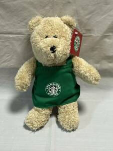 ●R122●新品未使用 スターバックス コーヒー starbucks スタバ グリーンエプロン ベアリスタ エプロンクマちゃん ぬいぐるみ 2003