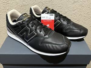 “HERITAGE LEATHER PACK” オールレザー New Balance CM996HB2 ブラック×ゴールド US10 28cm M996限定 天然皮革 黒/金 NB スニーカー