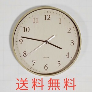 【送料無料】美品！ rimlex リムレックス★W-545 掛け時計★直径22cm
