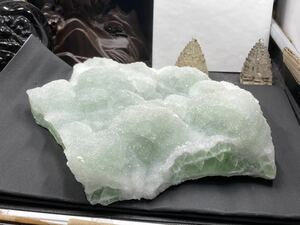 【閉山品】江西省産 フローライト と 水晶 の 共生 原石 約2.6kg 0116