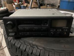 当時物 ホンダ純正カセットデッキ Pioneer 39100-SW5-003 トゥデイ シビック プレリュードなど