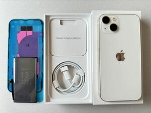 iPhone13 スターライト128GB バッテリー86% SIMロック無し まあまあ美品 残価無し 新品バッテリーサービス