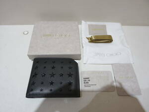 #36341　未使用　JIMMY CHOO　ジミーチュウ　二つ折り財布　ALBANY　LXA