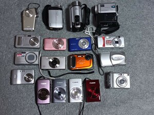 1円~CANON/SONY/NIKON/FUJIFILM/RICOH/OLYMPUS等ビデオカメラデジカメまとめ売り