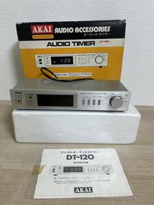 1円スタート　AKAI デジタルオーディオタイマー DT-120、取説つき　現状品