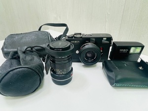 UWA(9472-9473)MINOLTA CLE / M-ROKKOR 40mm 1:2 / 90mm 1:4 カメラ レンズ MINOLTA AUTO CLE FLASH STROBE ミノルタ フラッシュ ストロボ