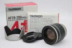 【返品保証】 【元箱付き】タムロン Tamron AF LD 28-200mm F3.8-5.6 前後キャップ フード付き ペンタックスマウント レンズ s4600