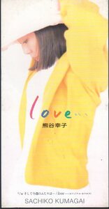 ◆8cmCDS◆熊谷幸子/love…/7thシングル