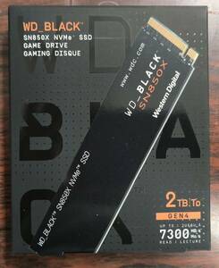 【未開封】 Western Digital ウエスタンデジタル WD BLACK M.2 SSD 内蔵 2TB NVMe PCIe Gen4 x4 WDS200T2X0E-EC SN850X