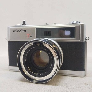 ◆minolta ミノルタ HI-MATIC 7S ROKKOR-PF 45mm f1.8 レンジファインダー フィルムカメラ ジャンク◆R2203