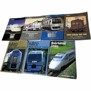 24A02-08:TOMIX　KATO 1991/1993/1996/1997-1998　鉄道　総合カタログなど　資料雑誌　まとめて7点