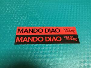 マンドゥ・ディアオ『オード・トゥ・オクラシー』発売告知ステッカー1枚 非売品☆即決 MANDO DIAO『 ODE TO OCHRASY』