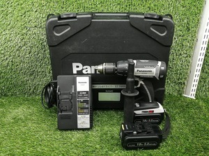 中古 Panasonic パナソニック 18V 充電式 振動ドリル＆ドライバー バッテリー2個 + 充電器 EZ7950LJ2S-H