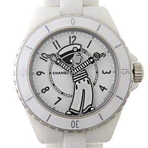 ［銀座店］CHANEL シャネル マドモアゼル J12 ラパウザ 2023年購入品 H7481 腕時計 メンズ DH75569