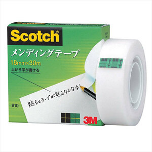 まとめ得 【10個セット】 3M Scotch スコッチ メンディングテープ 18mm 紙箱入 3M-810-1-18X10 x [2個] /l
