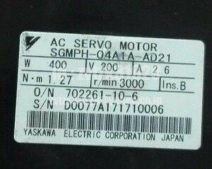 送料無料★新品 YASKAWA サーボモータ SGMPH-04A1A-AD21 ◆保証