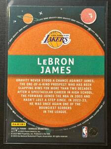 LEBRON JAMES 2023-24 Panini Donruss Zero Gravity Insert #9 Los Angeles Lakers 海外 即決
