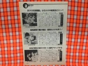 CN18536◆切抜き◇立花理佐南野陽子田村正和佳那晃子三田佳子細川俊之松金よね子伊武雅刀川上麻衣子◇毎度おさわがせします・アリエスの乙