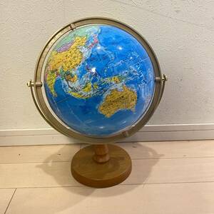 【EW240184】 地球儀 地図 木製土台 世界地図 インテリア 学習 卓上