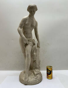 【引取限定】 Dal Torrione ダリル トリオーネ 女性 裸婦像 オブジェ 彫刻 置物 大理石? 高さ約66cm