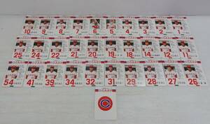 A0109 タカラ プロ野球ゲーム 昭和53年度版 広島東洋カープ 球団別選手カード ３０枚＋ロゴカード１枚 当時物