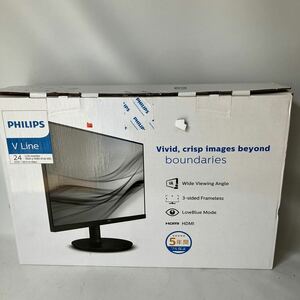 □【500円スタート】PHILIPS フィリップス 液晶モニター V Line 24インチ 241V8 2023年製 液晶ディスプレイ 