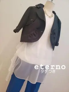 eterno エテルノ　アモイインター　40サイズ　半袖ボレロトレンチ