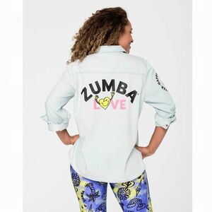 【正規品・新品】Sサイズ★ZUMBA・ズンバ★Love Button Down