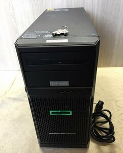 ◆HP ProLiant ML30 Gen10/E-2224 cpu@3.30GHz/メモリ8GB/HDDマウントあり　1TB×3　中古サーバー　カギ付き【D0326W5-1F-13】