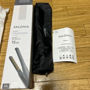 SALONIA ストレートヘアアイロン SL-004SGR 15mm