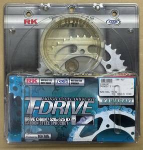 ●1SET限★T-DRIVE 東単★定価22880円★ZRX400(98年～08年)RK/チェーン/525-106L AFAM/フロント/リア/スプロケット/42T/15T/セット TRA-307