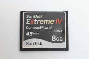 #101g SanDisk サンディスク ExtremeIV 8GB 45MB/s CFカード コンパクトフラッシュ