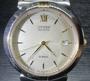 腕時計 CITIZEN FORMA B810-H20843 TA W.R.10BAR ST.STEEL ANTIMAG.4800 シチズン 72.54g メンズ WA081