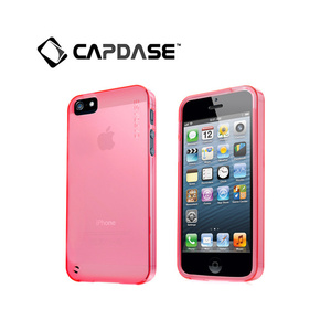 即決・送料込)【ソフトケース】CAPDASE iPhone SE(第一世代,2016)/5s/5 用 Soft Jacket 2 XPOSE Clear Red