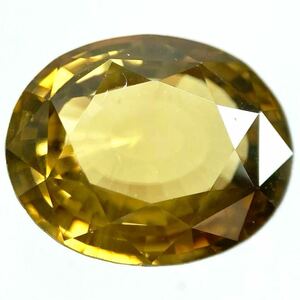 5.5ctUP!!●天然ジルコン5.595ct●a 約10.9×9.0mm ルース 裸石 emerald宝石 ジュエリーDE0