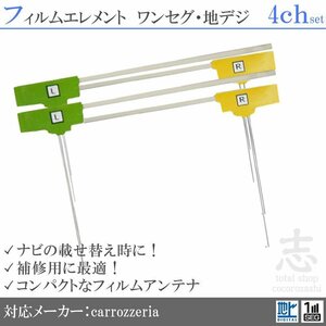 カロッツェリア AVIC-CW900 地デジ フィルム 4ch L型 フィルムアンテナ 載せ替え 4枚